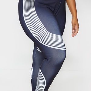 PrettyLittleThing Contour Stripe Leggings